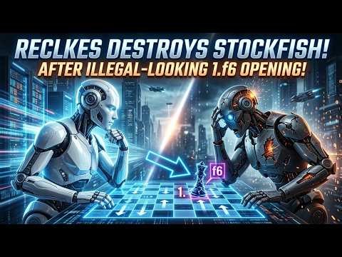 "Reclkes DESTROYS Stockfish After This Illegal-Looking 1.f6 Opening! 🤯"