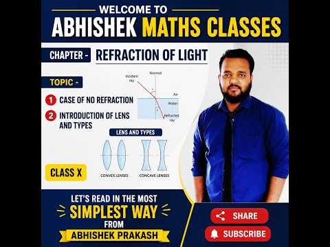 REFRACTION OF LIGHT CLASS X