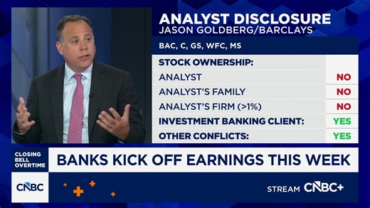 Barclays's Jason Goldberg looks ahead to big bank earnings