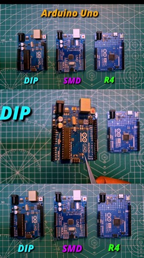 Types of Arduino Uno | Arduino UNO DIP | DIP vs SMD vs R4 | #iotprojects #arduinouno #arduino #iot