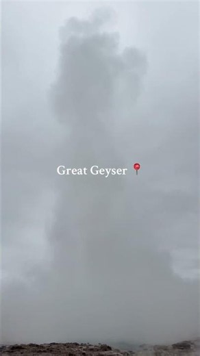 Spectacular Eruption of the Great Geyser in Iceland’s Golden Circle