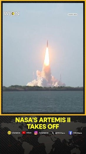 Artemis II : Astronauts Begin NASA Lunar Mission After Successful Blast-Off | WION Shorts