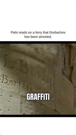 Palin reads on a ferry that Gorbachev has been arrested.