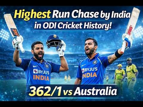 India’s HIGHEST ODI Run Chase Ever 😱 | 362/1 vs Australia 🔥 Full Match Highlights & Records