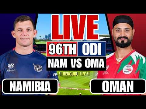 Namibia vs Oman, 96th Match, ICC Cricket World Cup League Two 2023-27 - Commentary