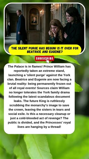 YORK DYNASTY ENDS? WILLIAM BANS BEATRICE & EUGENIE! #RoyalScandal #PrinceWilliam #YorkSisters