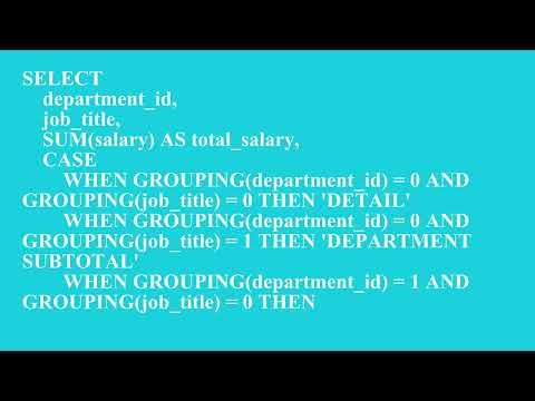 Understanding the GROUPING Function and GROUPING Sets| Q3 Oracle L37 P2 | SMILE ROAD