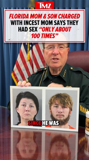 A Florida mother and son have been charged with incest after the mom allegedly admitted they had sex “only about 100 times.” 😳🚨 🎥: Polk Sheriff Youtube