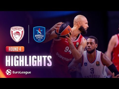 Olympiacos - Anadolu Efes | R4 Basketball Highlights 2026-27