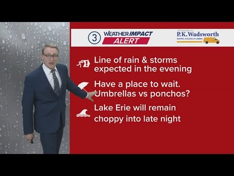 Weather Impact Alert: Saturday evening storms heading to Northeast Ohio