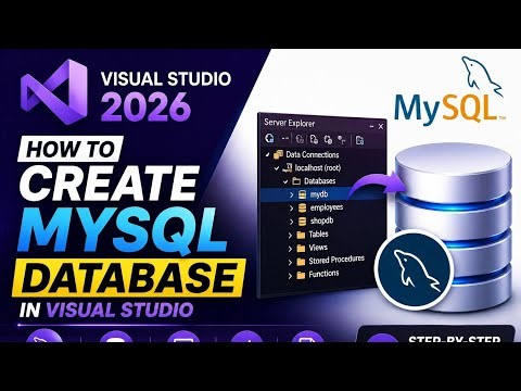 How to Create a MySQL Database in Visual Studio 2026 | Step-by-Step Tutorial