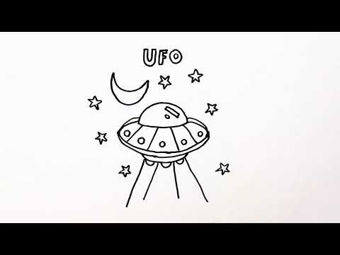 Easy UFO Drawing 🛸 | This Doesn’t Look Hand Drawn 😳