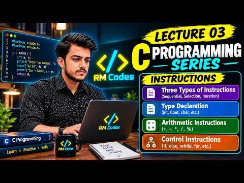 C Programming 03 || Instructions || Data Type Conversion || RM Codes