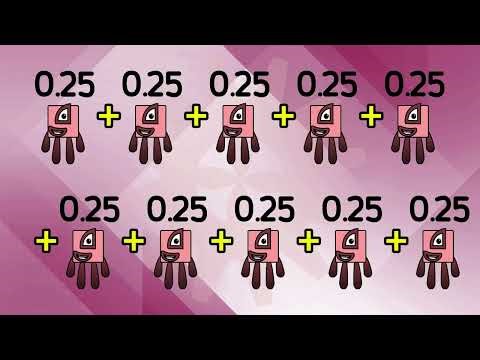 Making Multiplication Table With Numberblocks (0.25x10) | Learn to Count | NSO | MATH Problem