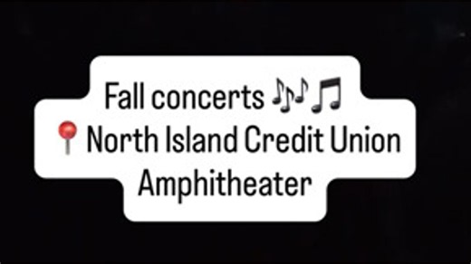 Fall concerts in San Diego