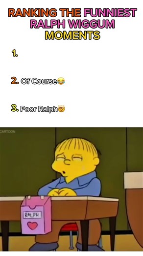 Ralph Wiggum Best Moments😭 #sh