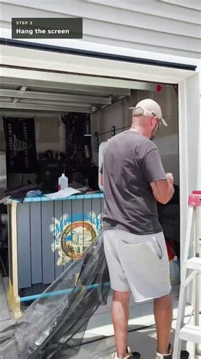 Fillis Sliding Garage Door Screen with Track - 30-Minute Install, "10 out of 10" | Customer Review