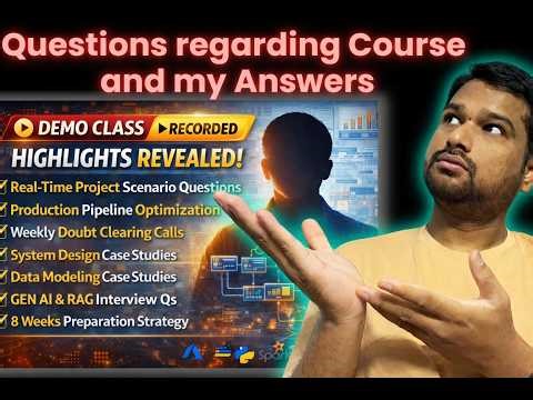 🚀 Data Engineering Interview Cracking Crash Course–Questions about course (Part 2)