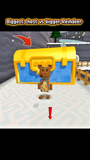 Biggest Chest vs Reindeer! #sba #gaming