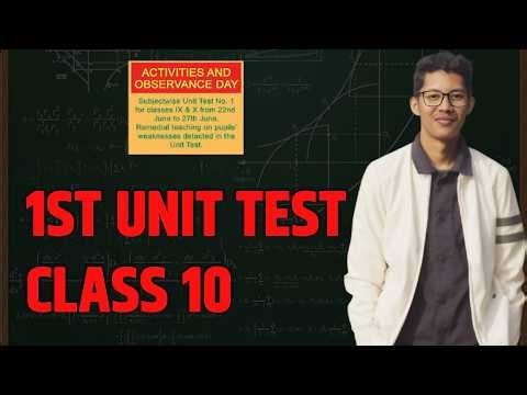 Class 10 1st Unit Test Syllabus OUT | Full Notice Explained (2027)
