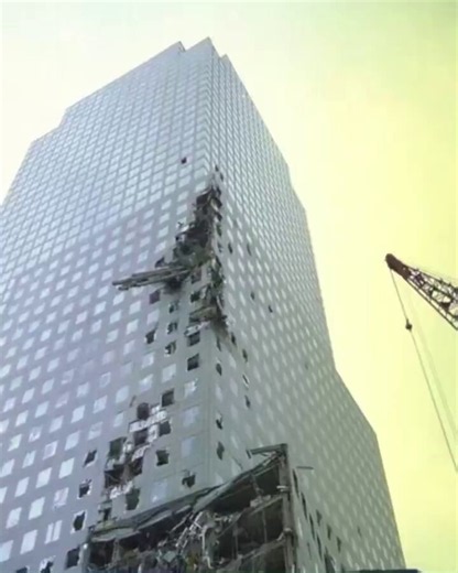 Johnny Midnight ⚡️ on X: "Amazing, 25 years later and the government still can’t explain how steel columns were ejected from the Twin Towers during the collapse on 9/11 and impaled themselves into a building hundreds of feet away." / X