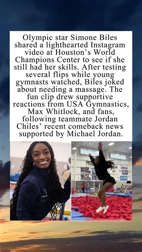 Simone Biles Tests Her Gymnastics Skills #SimoneBiles #Gymnastics