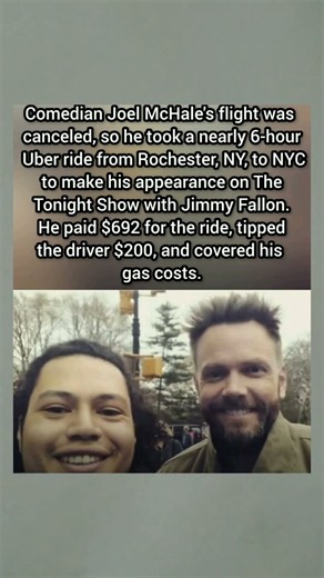 JOEL MCHALE PAID $692 FOR A 6-HOUR UBER RIDE JUST TO MAKE IT TO JIMMY FALLON’S SHOW 😳👏
