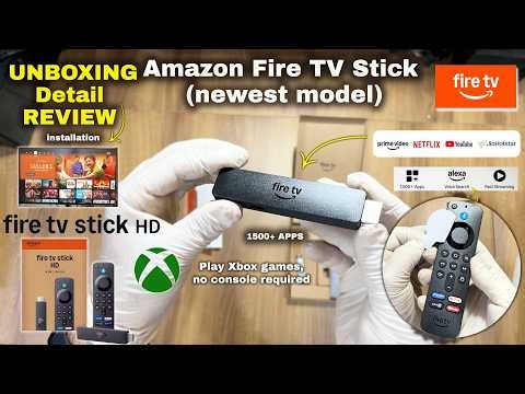 Amazon Fire TV Stick HD (newest model), 1,500+ apps, Alexa Voice Remote, Unboxing and Installing