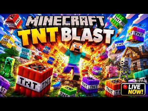 Minecraft TNT BLAST Challenge 💥 CRAZY Explosions LIVE! 🔥 #shorts #minecraft