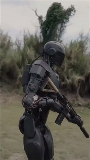 ROBOT GUN FIRING 💥 TRAINING 😱💀. #robots #robot #futuretech #futuristic #aistory #aishort #ai