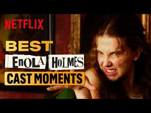 Millie Bobby Brown Making the Enola Holmes Cast Laugh for 3 Minutes | Netflix