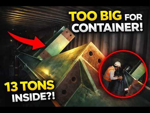 Heavy Steel Beams Loading into Containers | 4–13 Tons Safe Operation