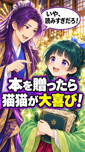 薬屋のひとりごと】猫猫へ本をプレゼント 壬氏「読みすぎだろ！」【IF漫画】