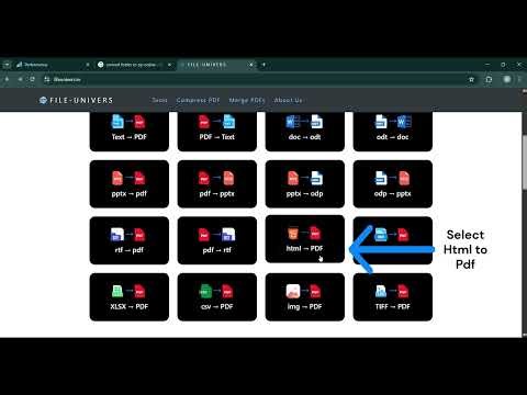 how to convert html to pdf