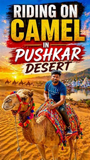 Camel Ride in Pushkar Desert 🐪 | Ultimate Rajasthan Adventure | Solo Prayanikudu