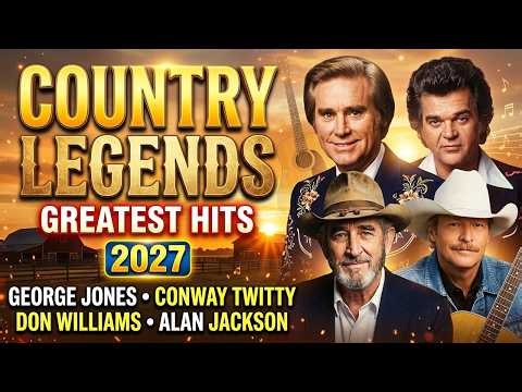 Country Legends Greatest Hits 2027 🎶 George Jones, Conway Twitty, Don Williams & Alan Jackson
