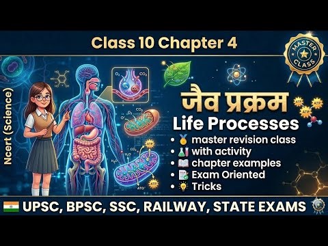 Class 10 Science Chapter 4 | Life Processes (जैव प्रक्रम)🔥 Full Revision | NCERT Master Class |