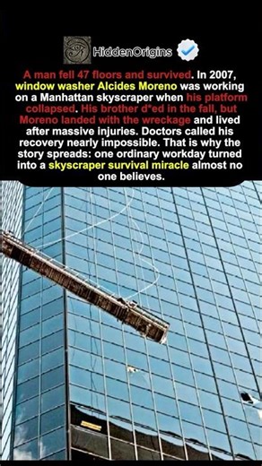 A Man Fell 47 Floors — And Survived #survival #miracle #shocking