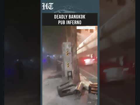 Horror In Bangkok Caught On Cam Massive Fire Traps Dozens In Thailand As Patrons Flee