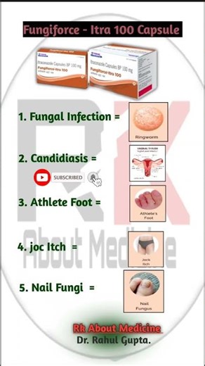 Fungiforce - Itra 100 Capsule | Itraconazole Capsule Uses In Hindi #dadkhajkhujli #shortsviral