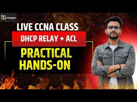 DHCP RELAY + ACL (ACCESS CONTROL LIST) || Free Live CCNA Training