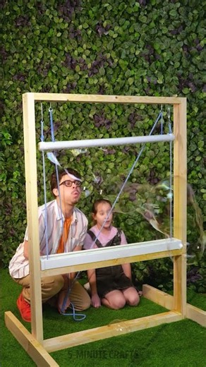 Dad Built the Ultimate Giant Bubble Maker at Home! 🫧 #backyard #parenting #dadlife