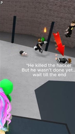 He thought the hacker was gone #mm2 #murdermystery2 #roblox