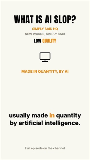 What Is AI Slop? | Simply Said #shorts