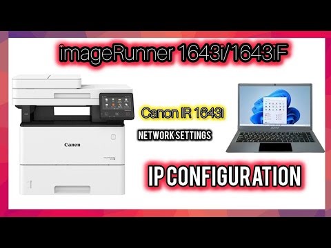 How to IP configration in canon iR-1643i ॥ IP configuration canon IR-1643i।