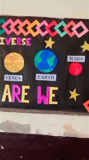 # Bulletin board decoration ideas ⭐ ( Solar System)