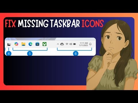 QUICK FIX For Icons Missing In Windows 11 Taskbar - 3 WAYS