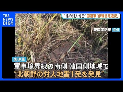 韓国軍が「北朝鮮の地雷」と断定 幹部3人が重軽傷を負った地雷爆発 現地調査では北朝鮮の対人地雷1発が見つかる｜TBS NEWS DIG