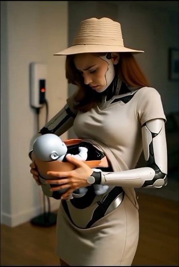 🤖👶 A Robot Mom’s First Birth 💔 Witness the Moment She Meets Her Baby for the First Time ✨😢