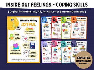 Inside Out 2 Feeling Coping Skills | Inside Out Calm Down | Emotional Regulation